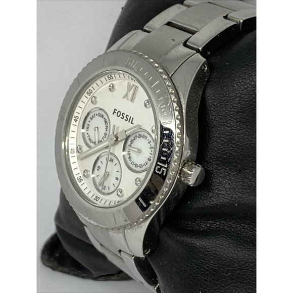 Fossil | Accessories | Fossil Es398 Stella Silver Dial  Fossil Stella ES3098 Women Silver Stainless Steel